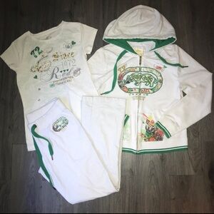 Ecko Red; Women’s (Large) 3 Piece Y2K Style Tracksuit